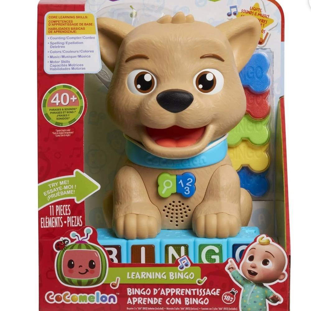 CoComelon Bingo Learning Pup Toy - Brown